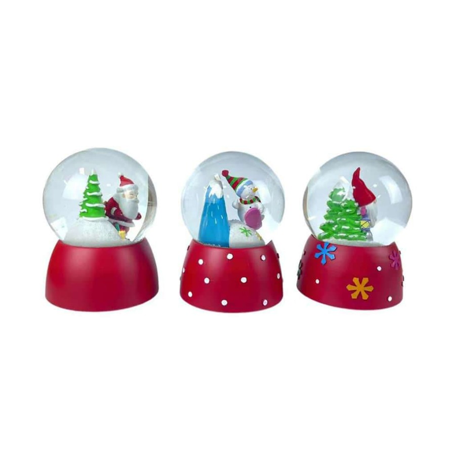 North Pole Journey * | Buy Assorted 4 Holiday Character Water Globe By Ashland