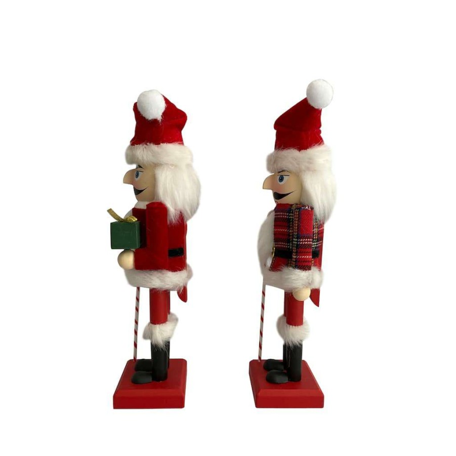 Mistletoe * | Promo Assorted 9.8" Nutcracker With Candy Cane Tabletop Decor By Ashland