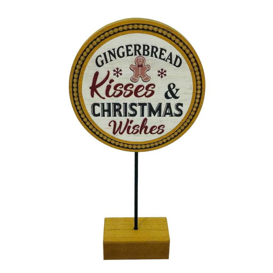 Christmas Cottage * | Outlet Assorted Baking Gingerbread Home Sweet Home Tabletop Signs By Ashland