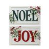 Mistletoe * | Wholesale Assorted 20 Noel & Joy Wall Sign By Ashland