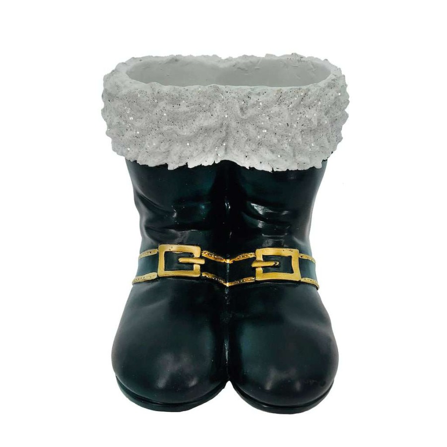 Mistletoe * | Hot Sale 7" Santa Boots Tabletop Decor By Ashland