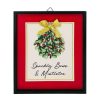 Mistletoe * | Hot Sale 12" Sparkly Bow Mistletoe Wall Decor By Ashland