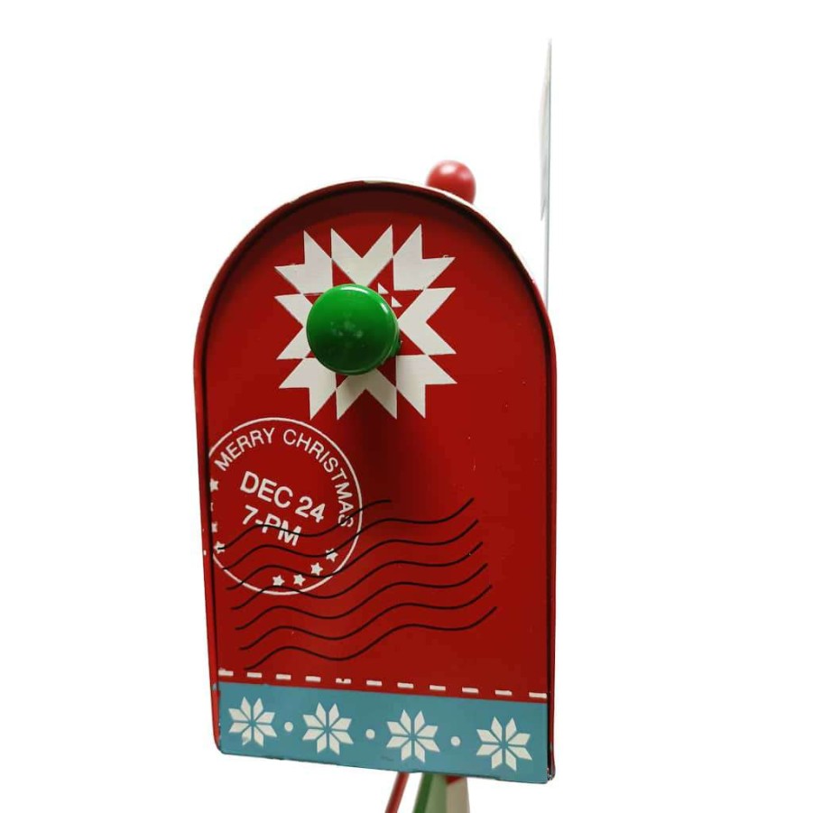 North Pole Journey * | Deals 31" Mailbox Stand Tabletop Christmas Decor By Ashland