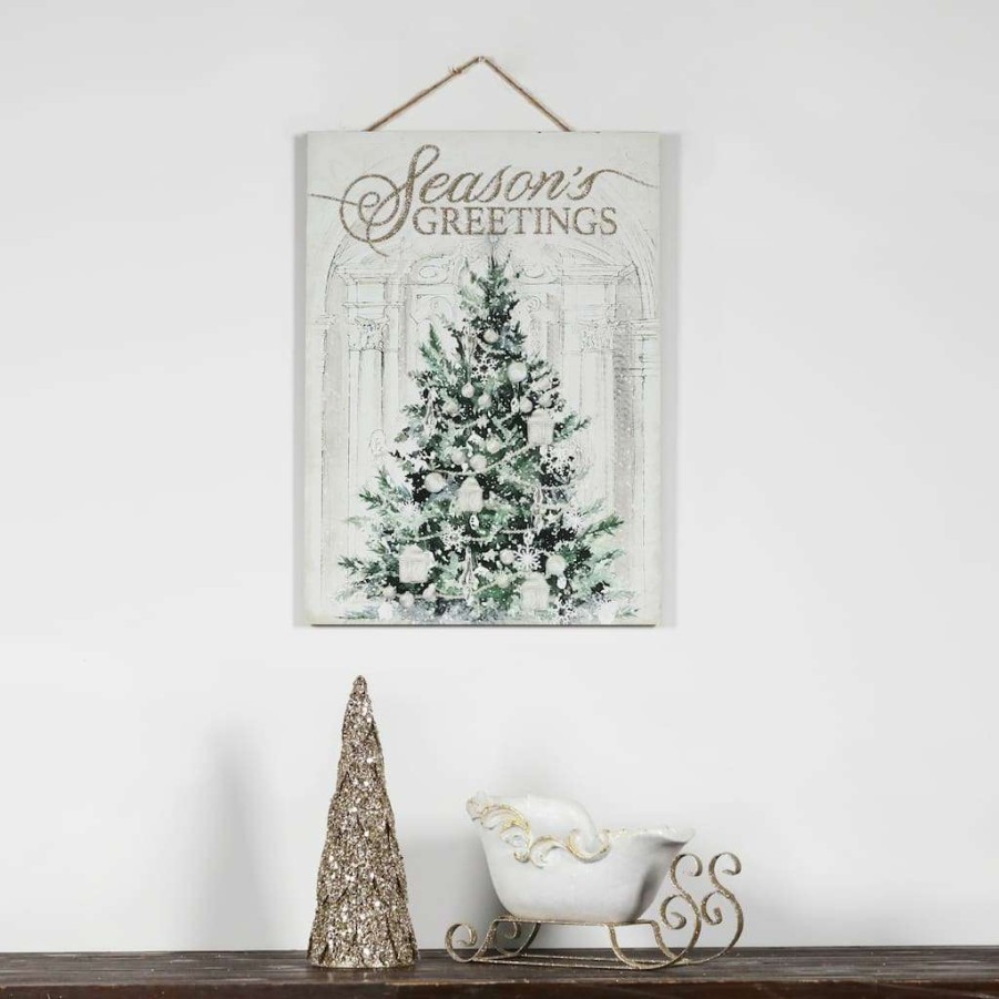 Holiday Romance * | Budget 12.5 White Sleigh Decoration By Ashland