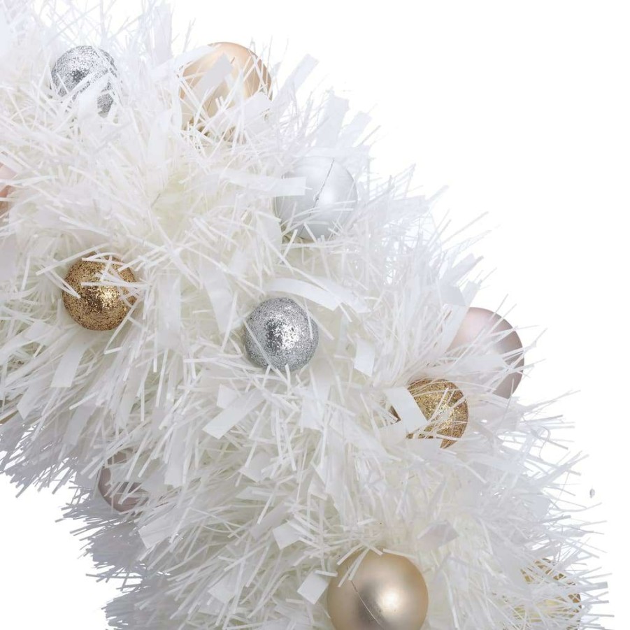 Holiday Romance * | Deals 19" Tinsel Wall Wreath By Ashland