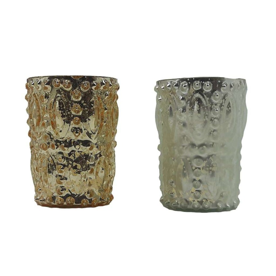 Holiday Romance * | Buy Assorted 4 Glass Votive Candle Holder By Ashland