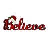 Mistletoe * | Best Deal 17" Believe With Christmas Hat Tabletop Decor By Ashland