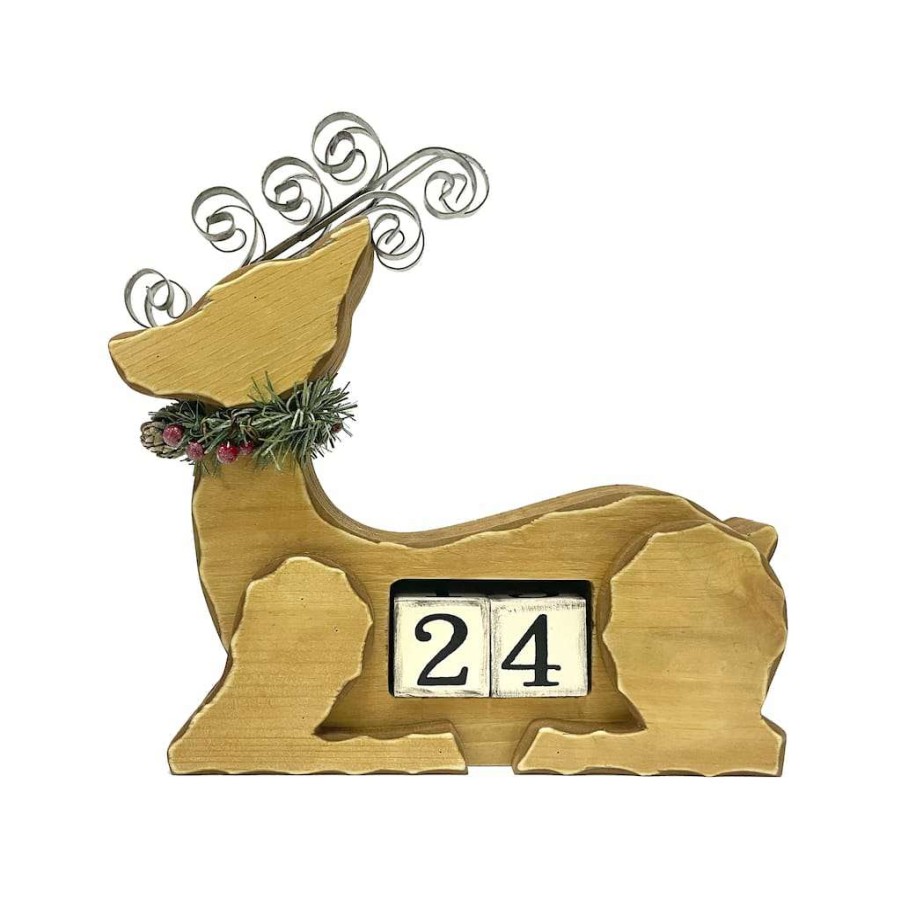 Christmas Cottage * | Top 10 Assorted 11 Christmas Countdown Tabletop Deer By Ashland