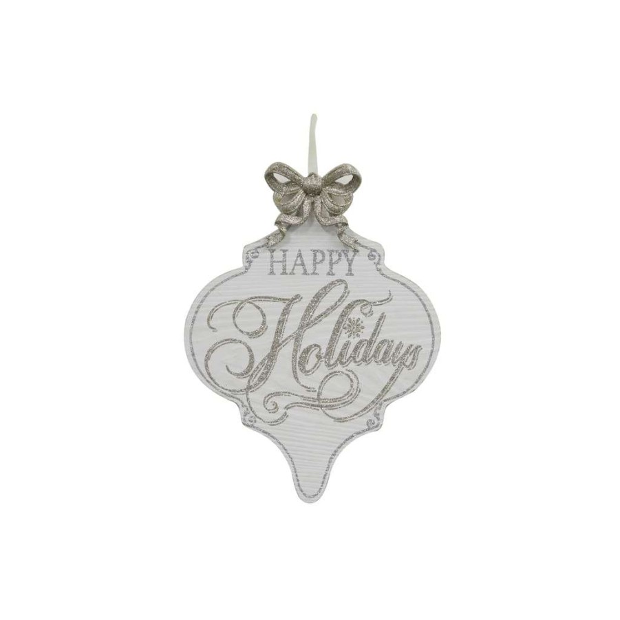 Holiday Romance * | Brand New Assorted Finial Wall Ornament Sign By Ashland