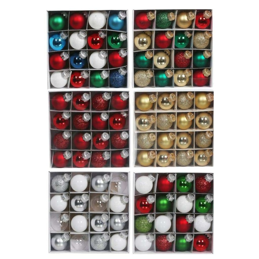 North Pole Journey * | Coupon Assorted 16Ct. 25Mm Glass Ball Ornaments By Ashland