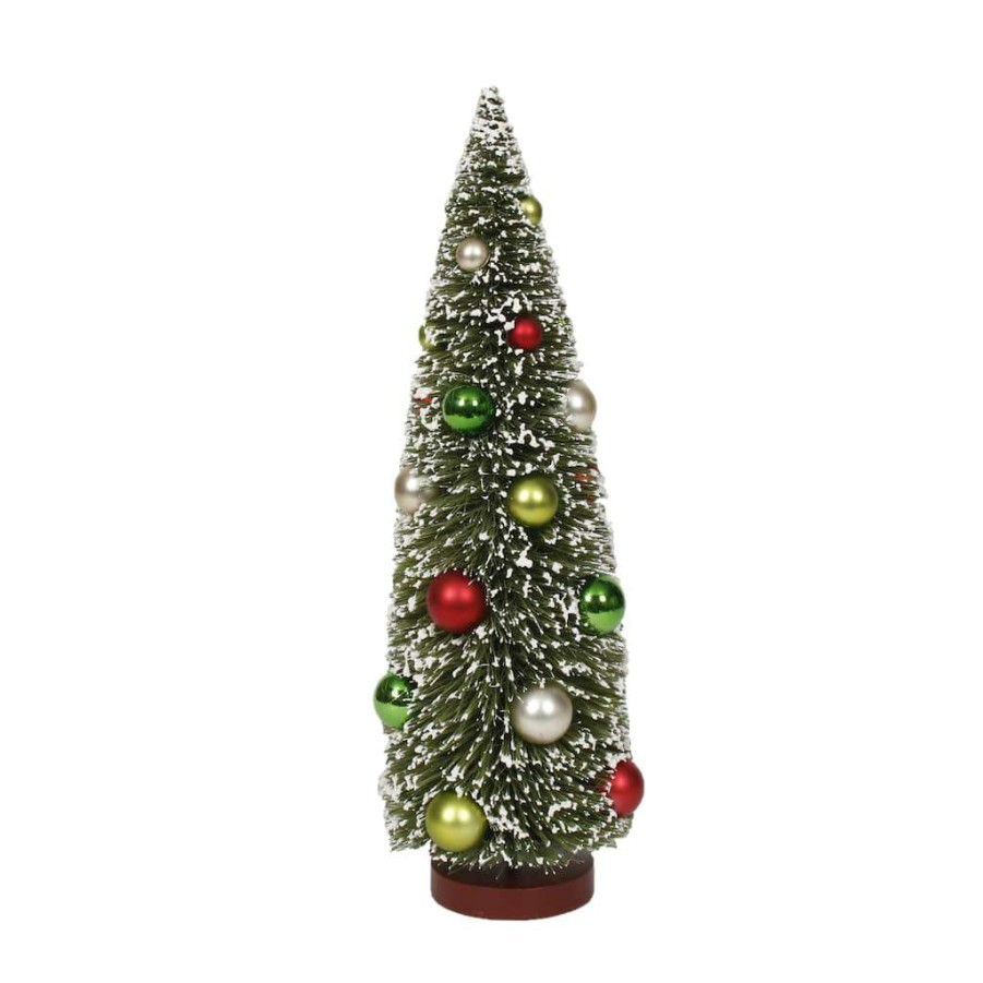 Mistletoe * | Cheapest 15" Large Christmas Tree With Ornaments Tabletop Decor By Ashland