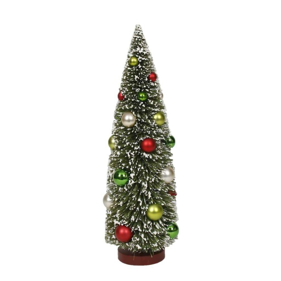 Mistletoe * | Cheapest 15" Large Christmas Tree With Ornaments Tabletop Decor By Ashland