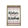 Christmas Cottage * | Best Sale Warm Winter Wishes Wall Sign By Ashland