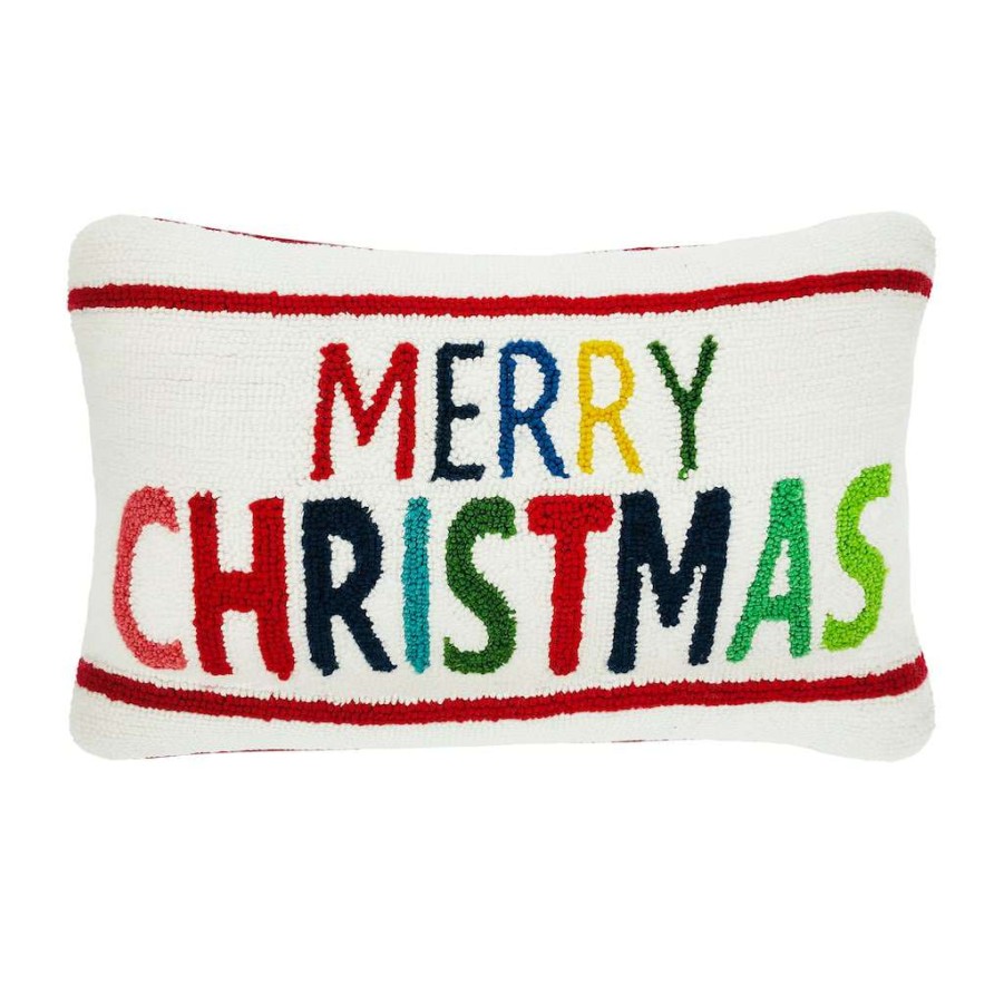 North Pole Journey * | Best Reviews Of Merry Christmas Pillow By Ashland