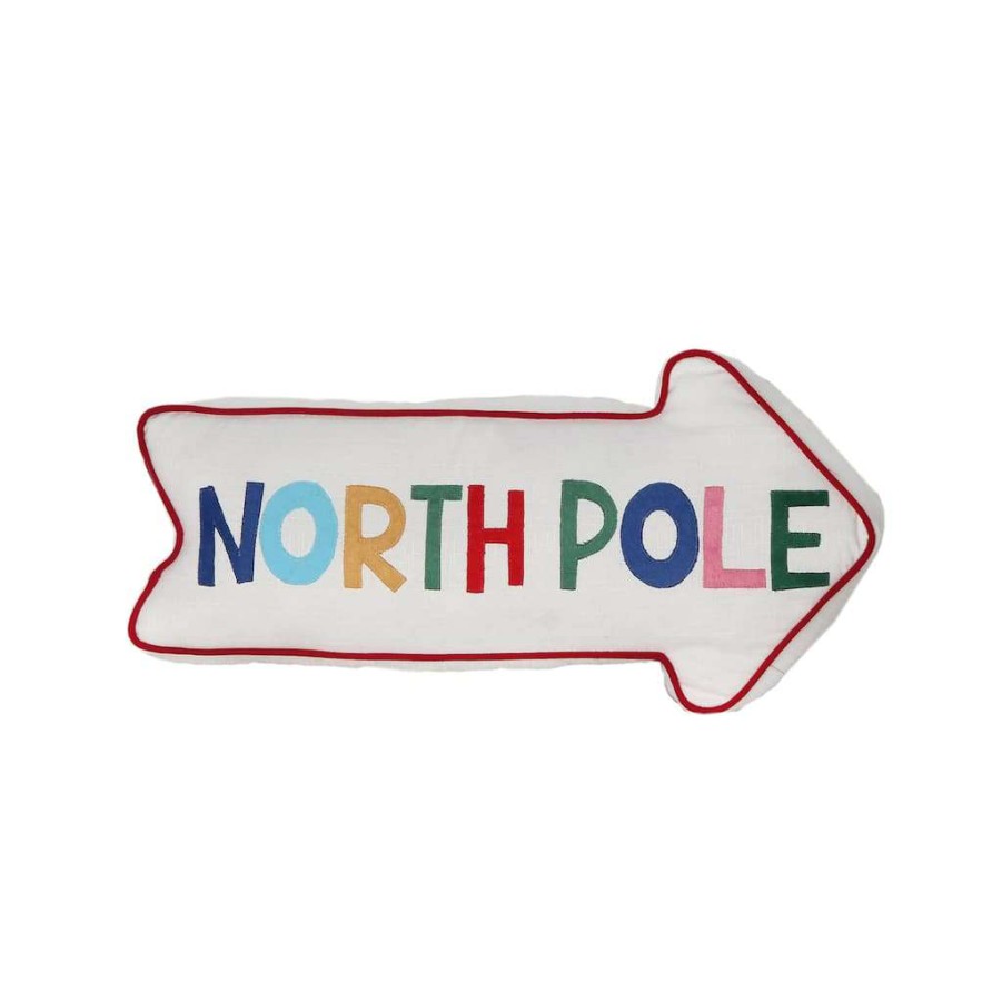 North Pole Journey * | Cheap North Pole Arrow Pillow By Ashland