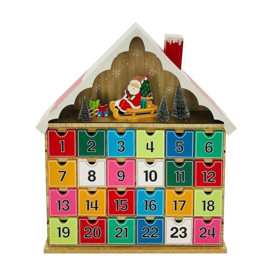 North Pole Journey * | Buy 18.75 Christmas Advent House Decoration By Ashland