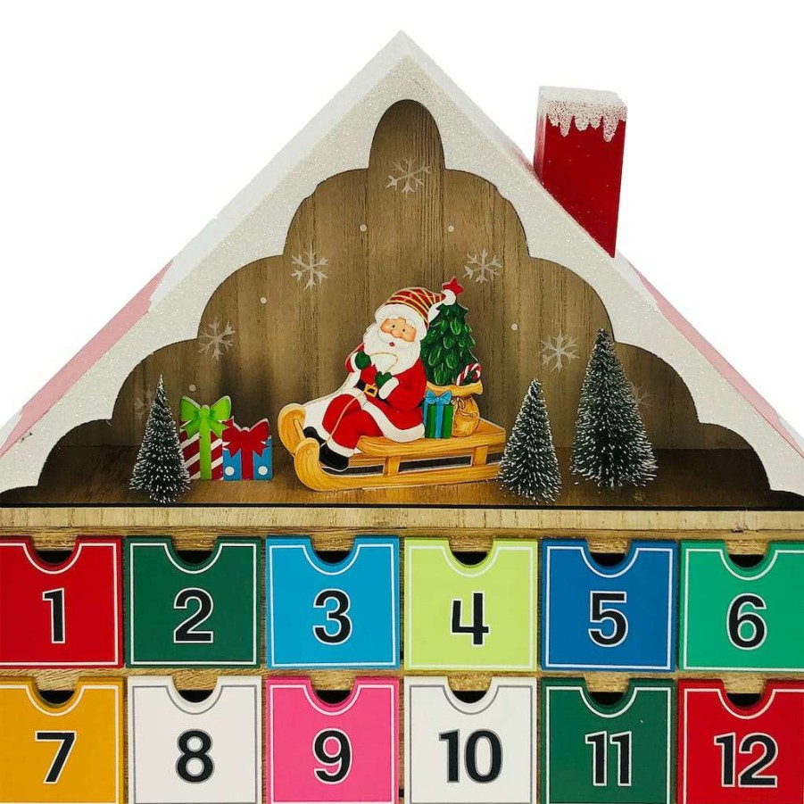 North Pole Journey * | Buy 18.75 Christmas Advent House Decoration By Ashland