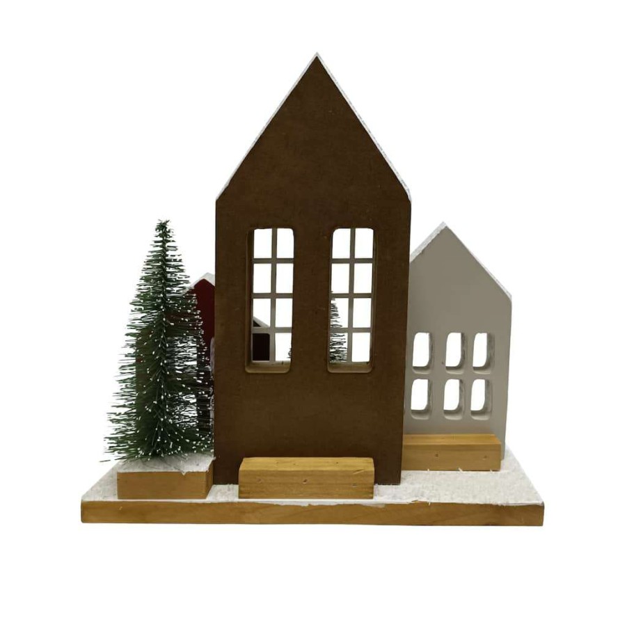 Christmas Cottage * | Best Sale Assorted 9.5 Christmas Cottage House By Ashland