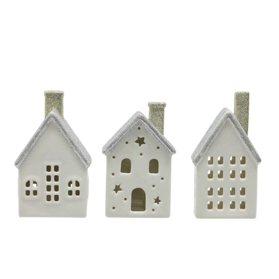 Holiday Romance * | New Assorted 6 Ceramic Tabletop House By Ashland