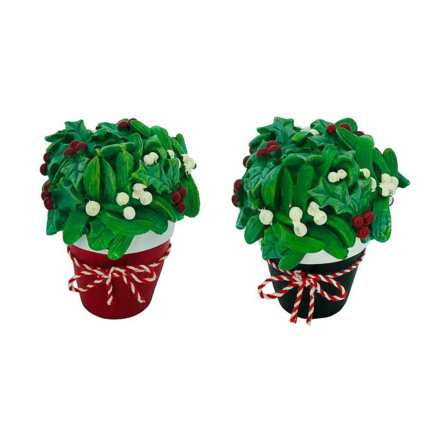 Mistletoe * | Top 10 Assorted 5" Potted Artificial Mistletoe Tabletop Decor By Ashland