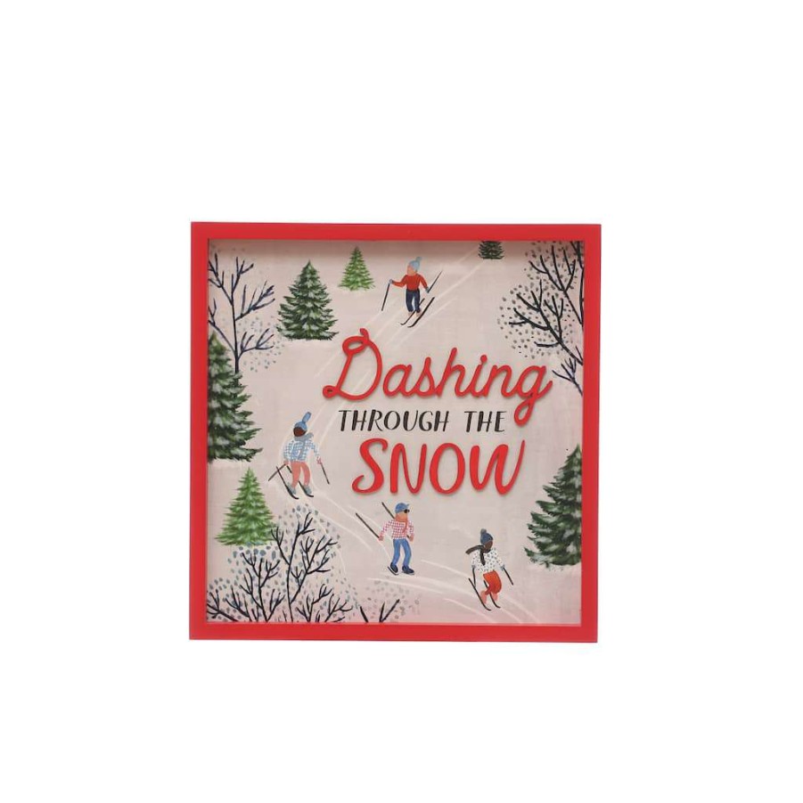 North Pole Journey * | Top 10 Dashing Through The Snow Wall Sign By Ashland