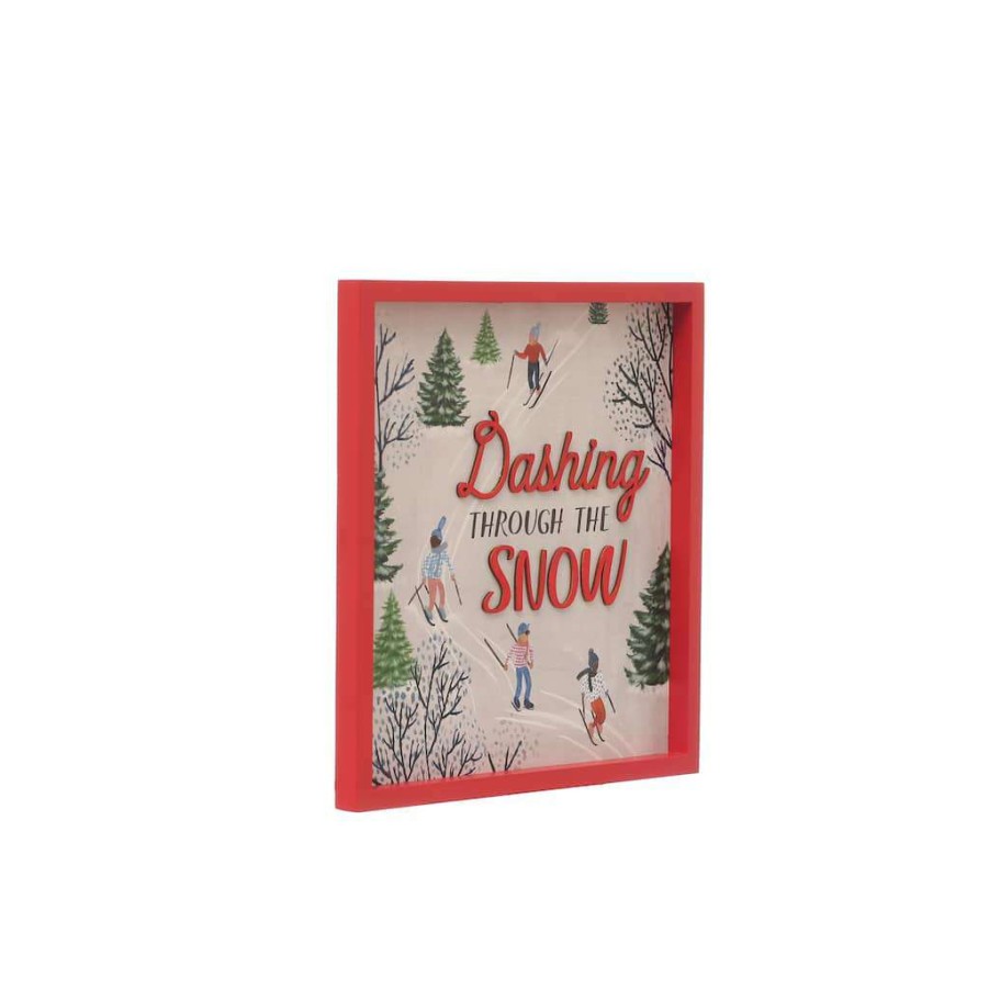 North Pole Journey * | Top 10 Dashing Through The Snow Wall Sign By Ashland