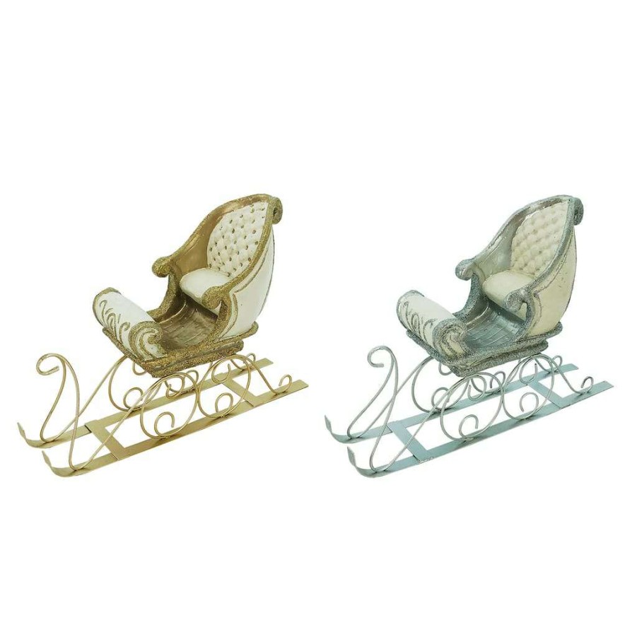 Holiday Romance * | Wholesale Assorted 9.5 Tabletop Sleigh By Ashland