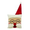 North Pole Journey * | Deals Laughing Santa Face Pillow By Ashland