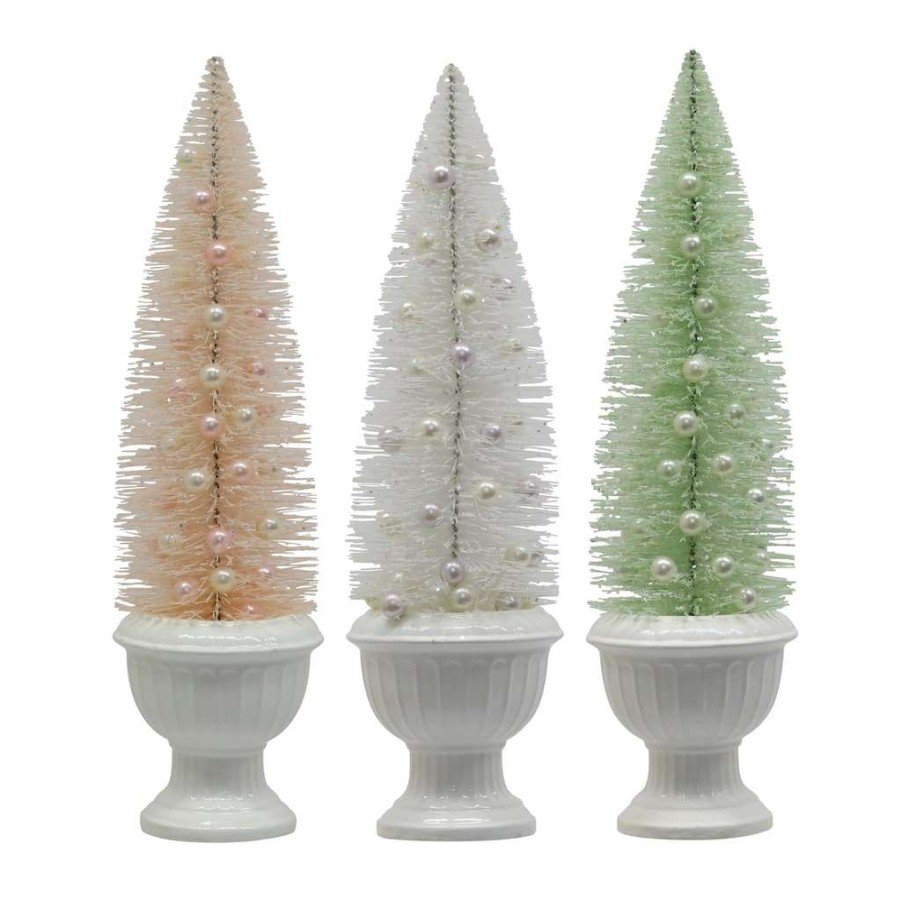 Holiday Romance * | Hot Sale Assorted 16 Pearl Christmas Tree Decoration By Ashland