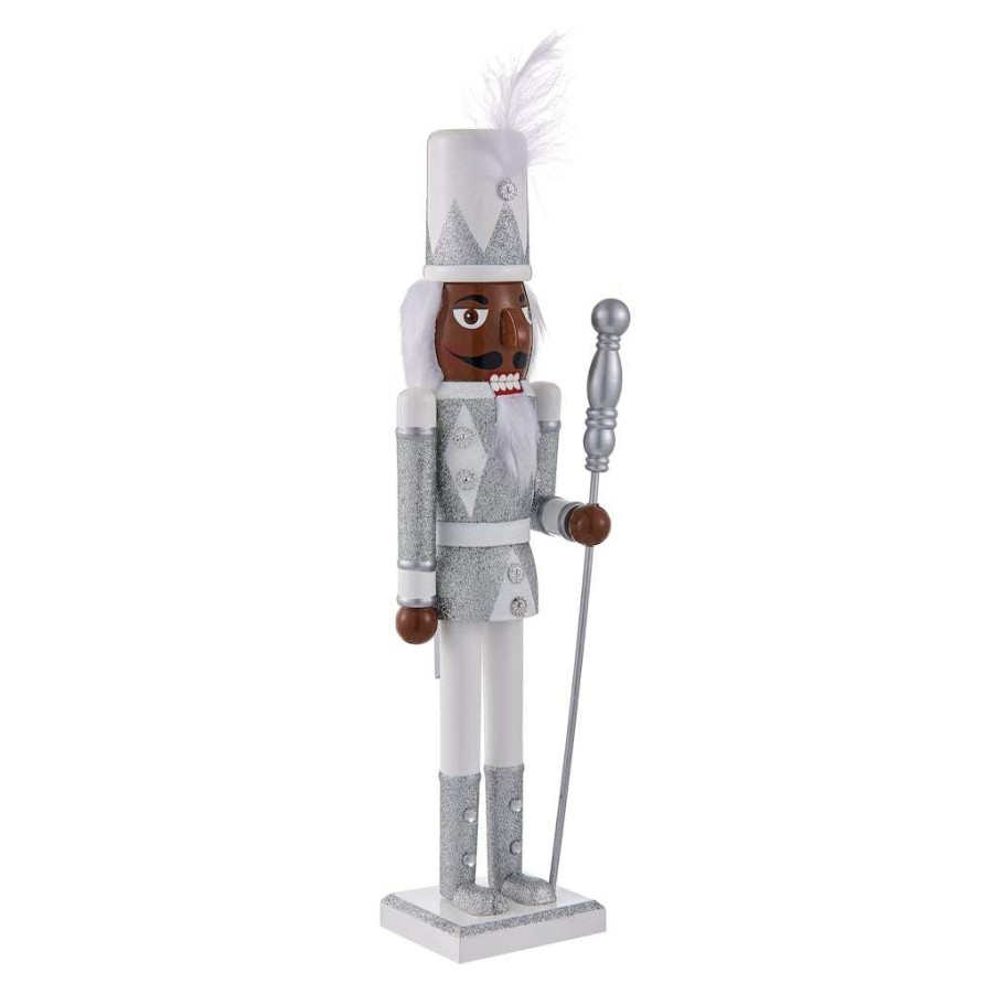 Holiday Romance * | Wholesale Assorted 16 Metallic Tabletop Nutcracker By Ashland