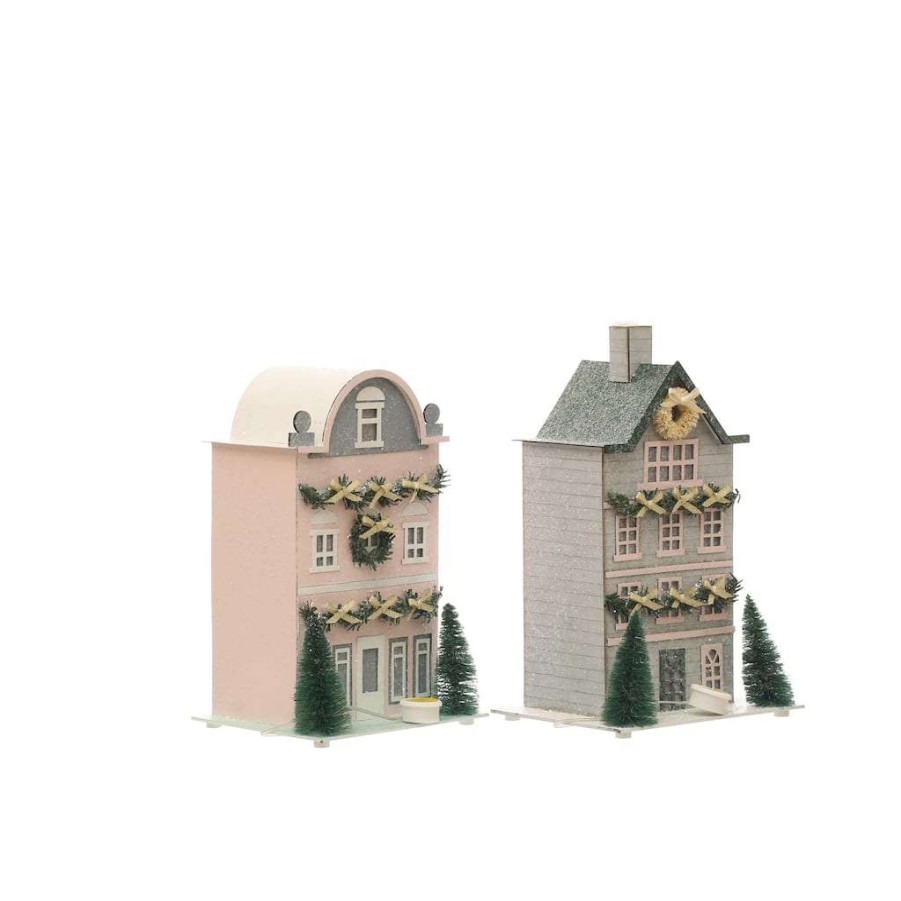 Holiday Romance * | Flash Sale Assorted Paper House Tabletop Decor By Ashland