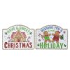 North Pole Journey * | Outlet Assorted 8 Gingerbread Tabletop Sign By Ashland