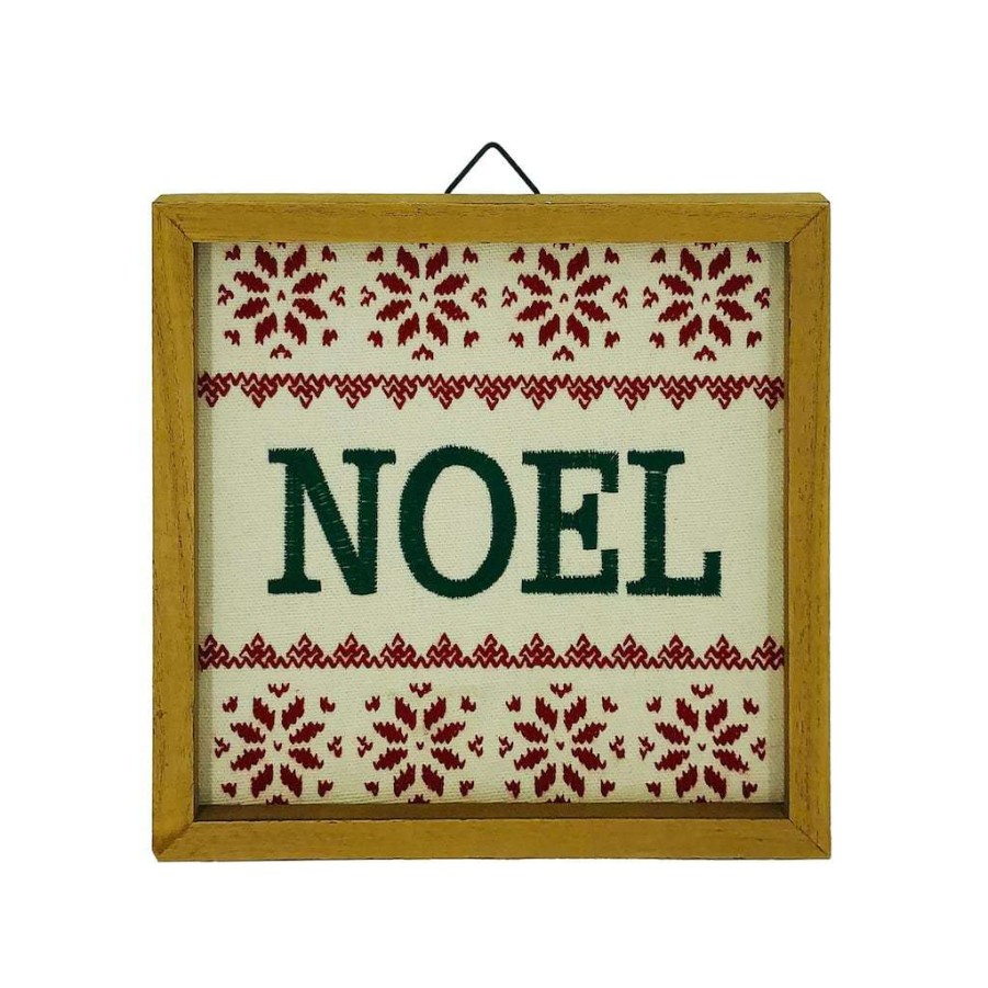 Christmas Cottage * | Coupon Assorted Christmas Wall Hanging By Ashland