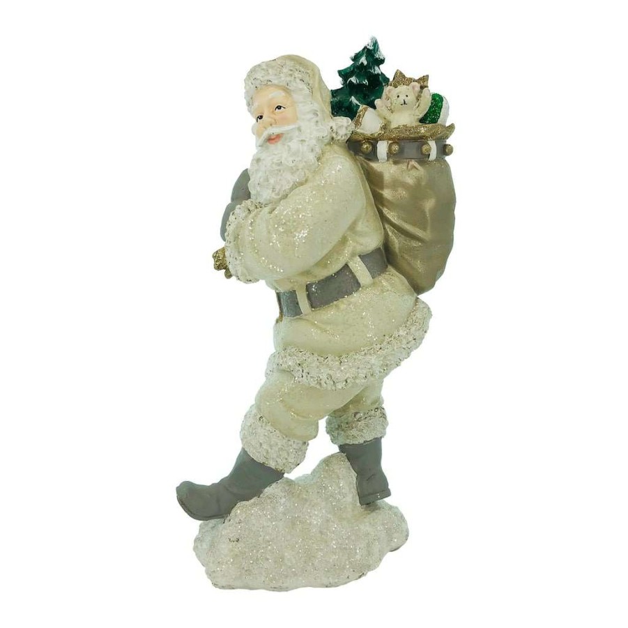 Holiday Romance * | Budget 14 Tabletop Santa Claus With Gifts By Ashland