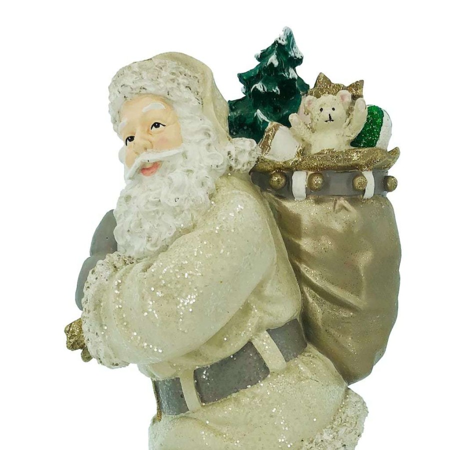 Holiday Romance * | Budget 14 Tabletop Santa Claus With Gifts By Ashland