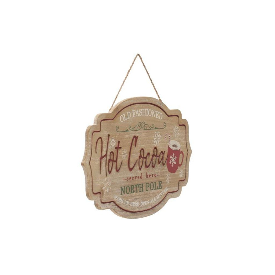 Christmas Cottage * | Outlet Hot Cocoa Sign Wall Decor By Ashland