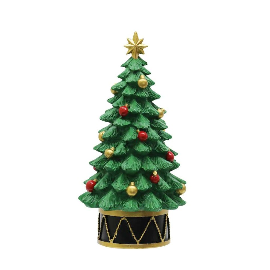 Mistletoe * | Best Reviews Of 11 Christmas Tabletop Tree With Drum Decoration By Ashland