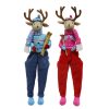 North Pole Journey * | Brand New Assorted 23.5 Christmas Sitter Deer Tabletop Accent By Ashland