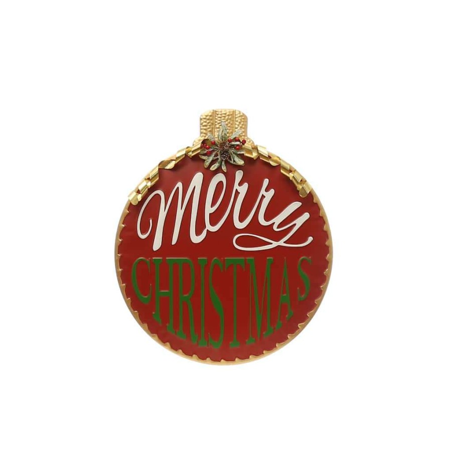 Mistletoe * | Buy 26 Merry Christmas Ornament Wall Sign By Ashland