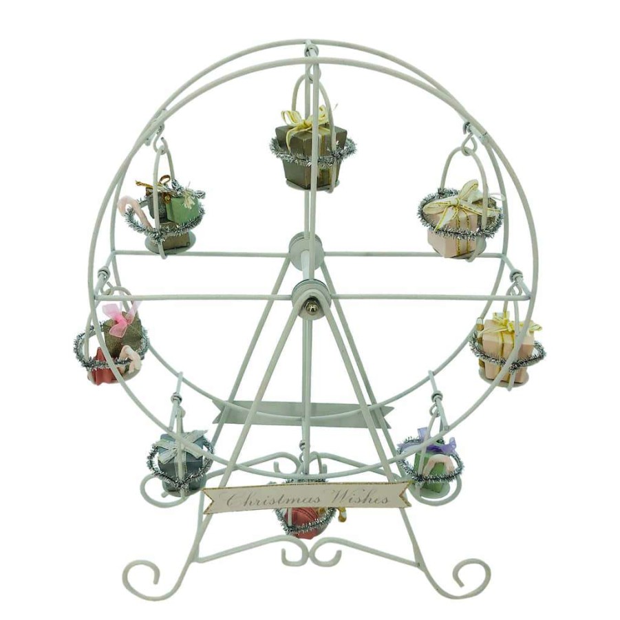 Holiday Romance * | Coupon 12 Christmas Present Tabletop Ferris Wheel By Ashland