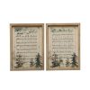 Christmas Cottage * | Outlet Assorted Christmas Sheet Music Wall Hanging By Ashland