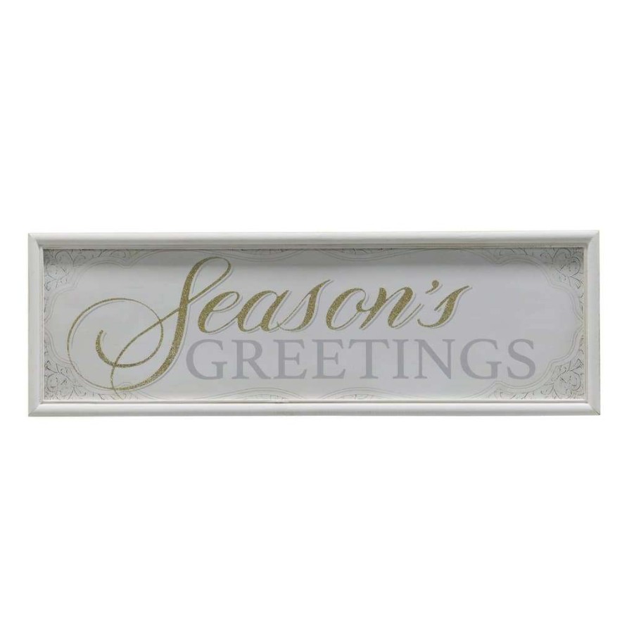 Holiday Romance * | Cheapest Assorted Classic Christmas Welcome Wall Sign By Ashland