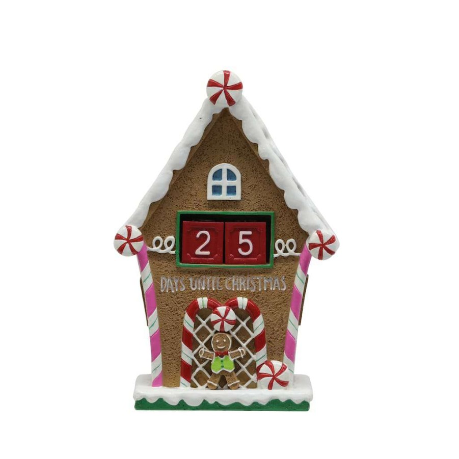 North Pole Journey * | Promo 8 Gingerbread House Countdown Decoration By Ashland