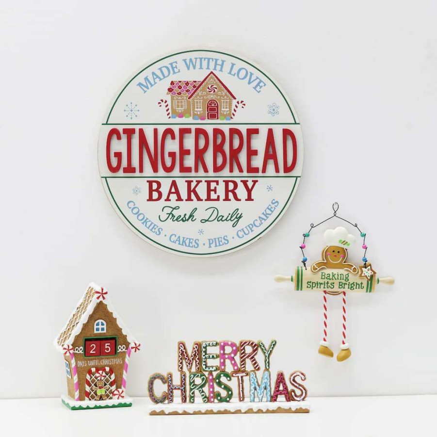 North Pole Journey * | Hot Sale Gingerbread Bakery Wall Sign By Ashland