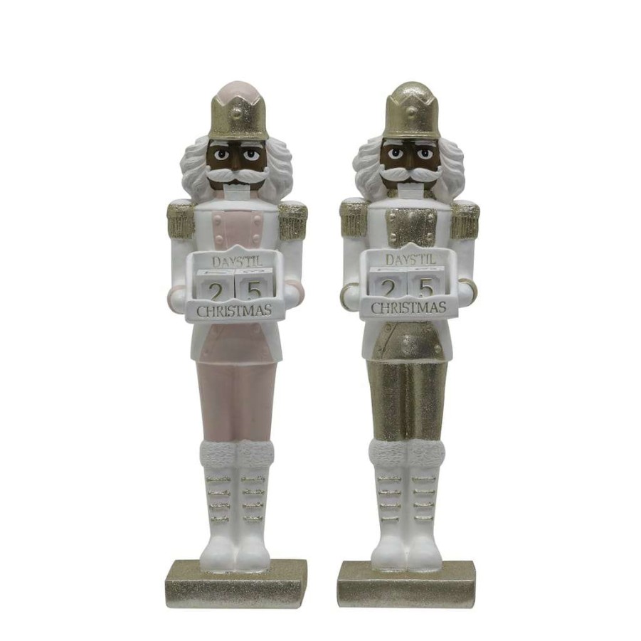 Holiday Romance * | Best Reviews Of Assorted 13.9 Nutcracker Countdown Decoration By Ashland