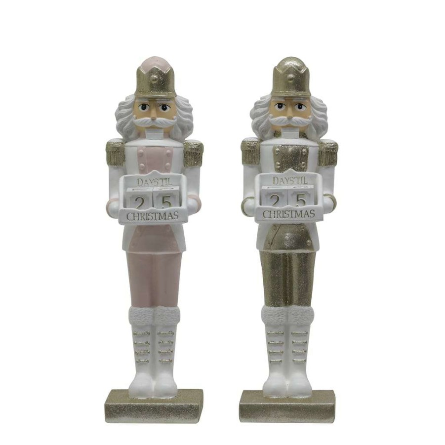 Holiday Romance * | Coupon Assorted 13.9 Nutcracker Calendar Decoration By Ashland