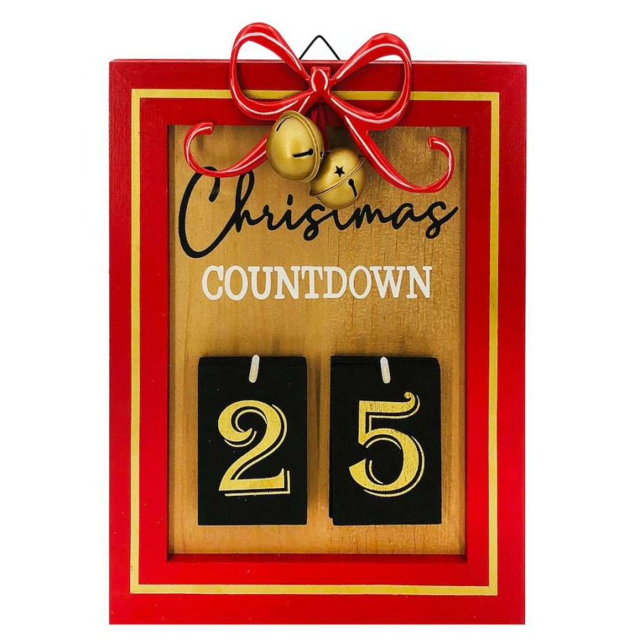 Mistletoe * | Hot Sale 14.25" Christmas Countdown Wall Decor By Ashland