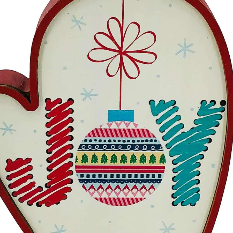 North Pole Journey * | Wholesale 6 Joy Tabletop Decoration By Ashland