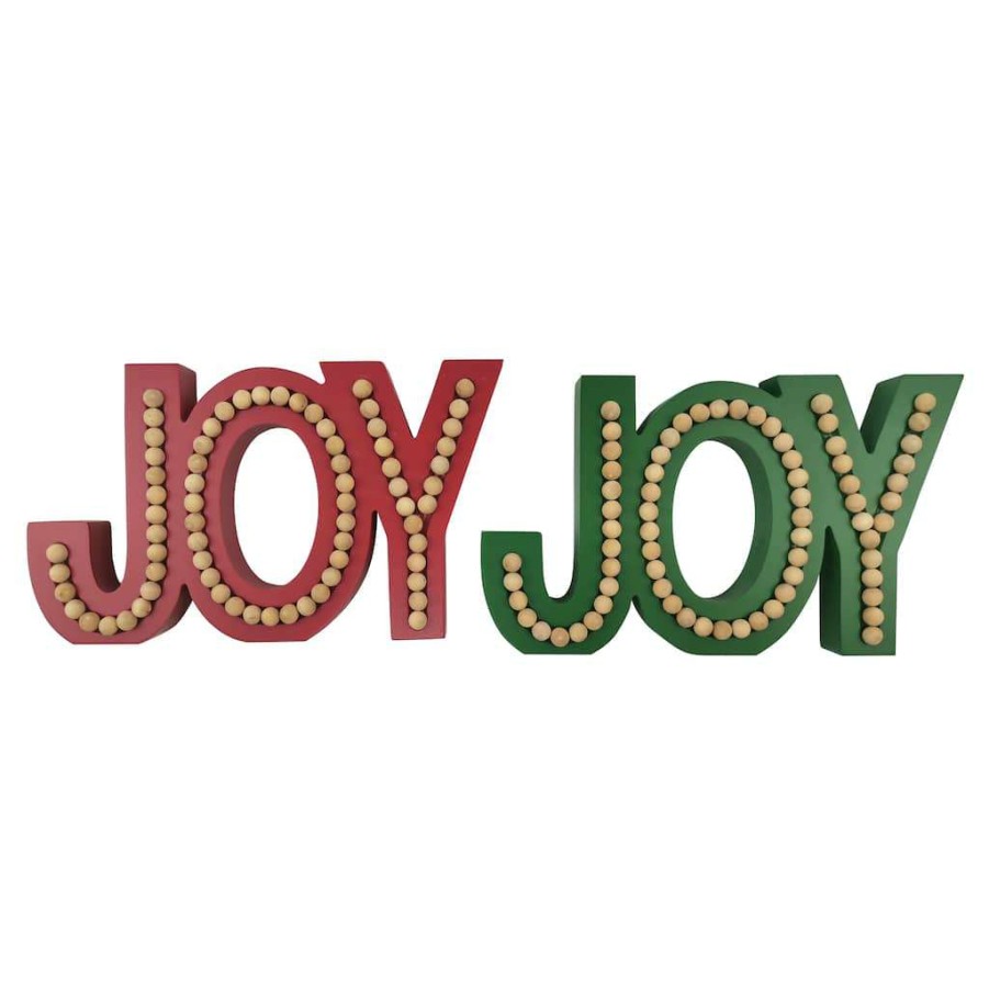 Christmas Cottage * | Discount Assorted 10 Joy Tabletop Sign By Ashland