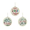 North Pole Journey * | Brand New Assorted Christmas Greeting Embroidery Hoop Wall Accent By Ashland